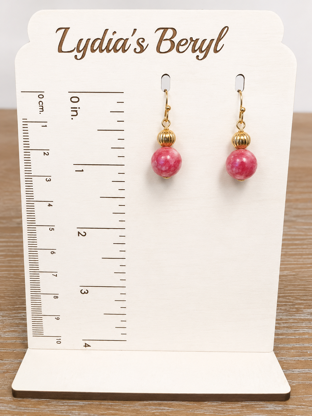 Pink Jade Glow Earrings