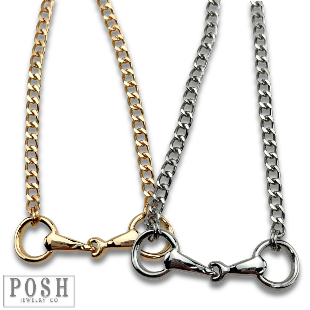 Equestrian snaffle choker necklace