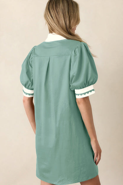 Leyla Puff Sleeve Mini Dress