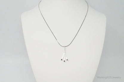 Vintage Designer Avon Sapphire Sterling Silver Necklace