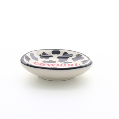 Cowprint Cowgirl Ring Dish
