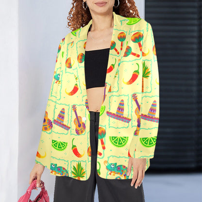 Baha Ranch Colores De Mexico Festival Blazer Women's Blazer
