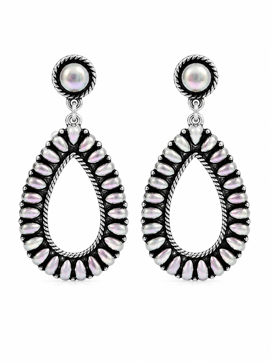 Gem Illusions™ Silver Halo Earrings