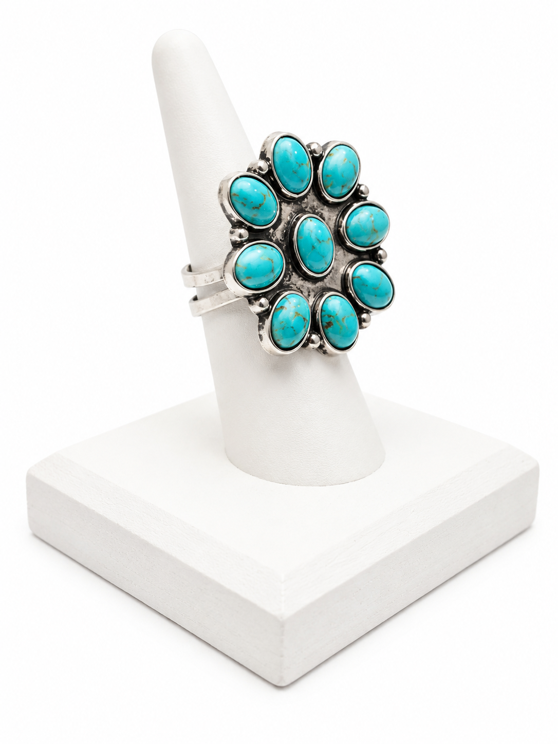 Gem Illusions Turquoise Blossom Ring
