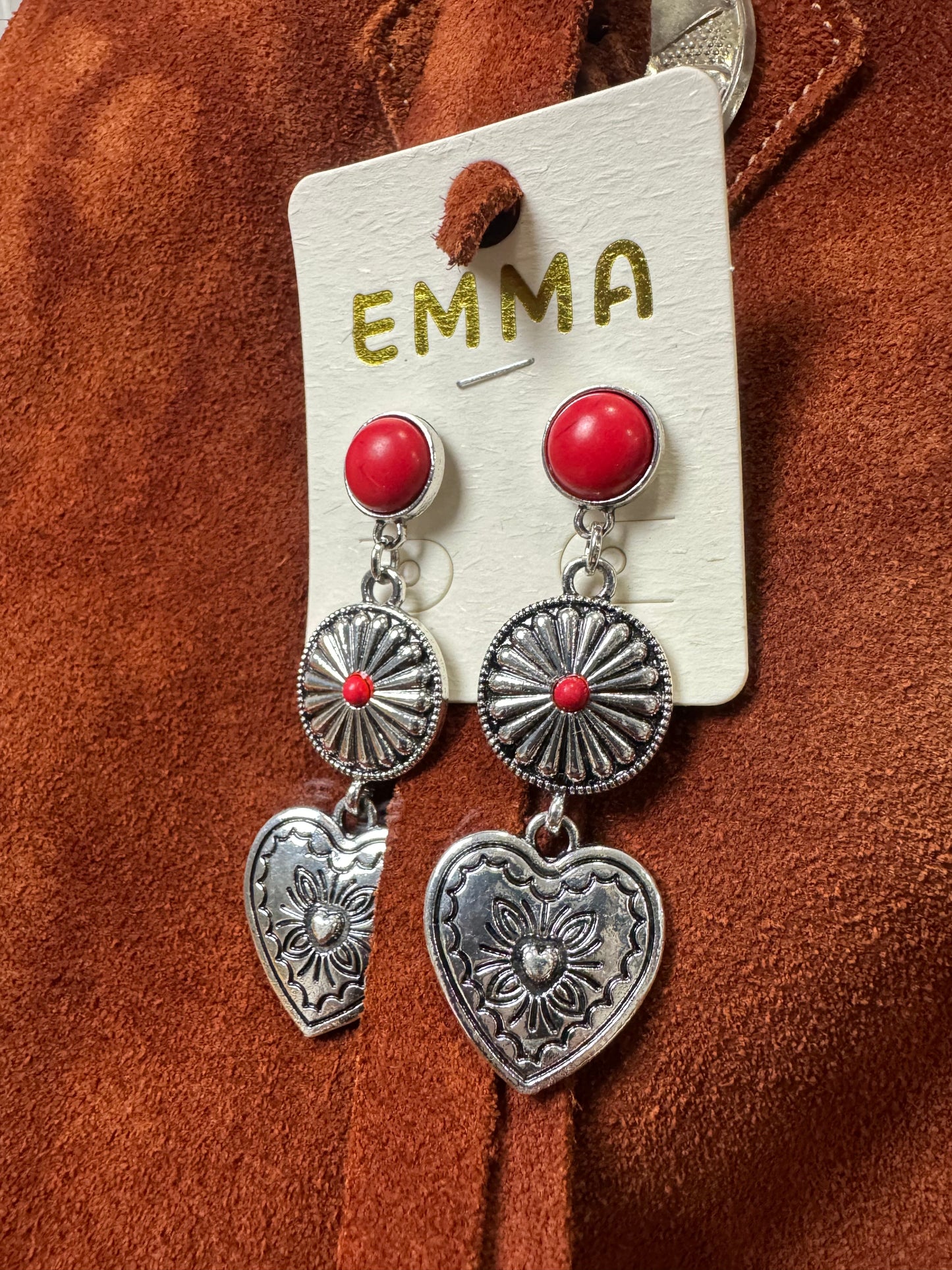 The Valentine Earrings - Red