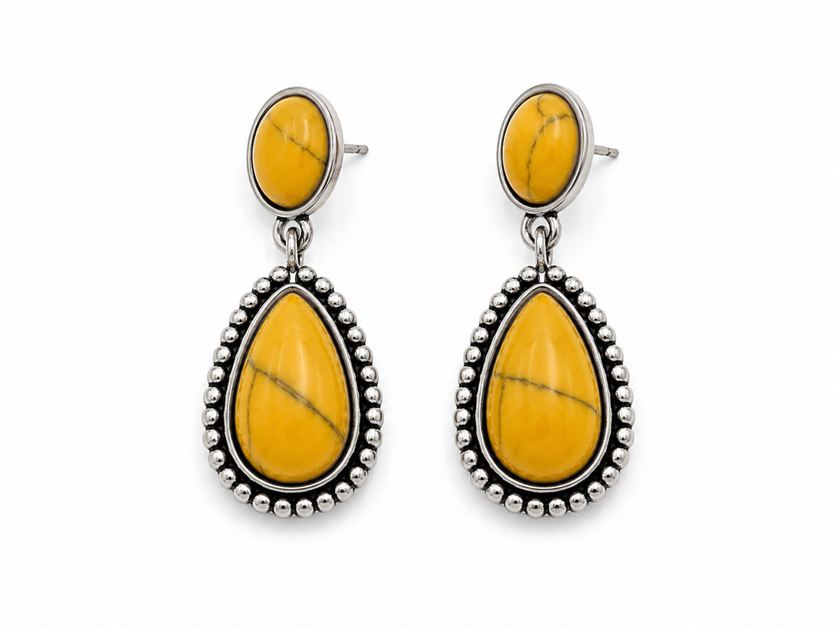 Gem Illusions™ Yellow Mesa Earrings