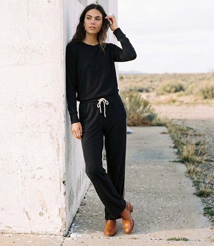 Petite Size Edge Stitch Drawstring Sweatpants