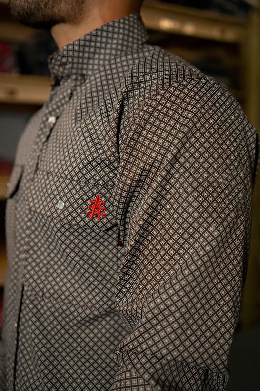 FR Pearl Snap Work Shirt - Copperhead