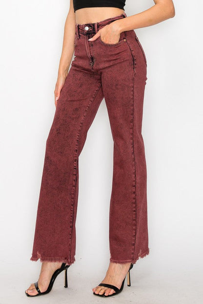Maya Plus High Rise Flared Leg Jeans