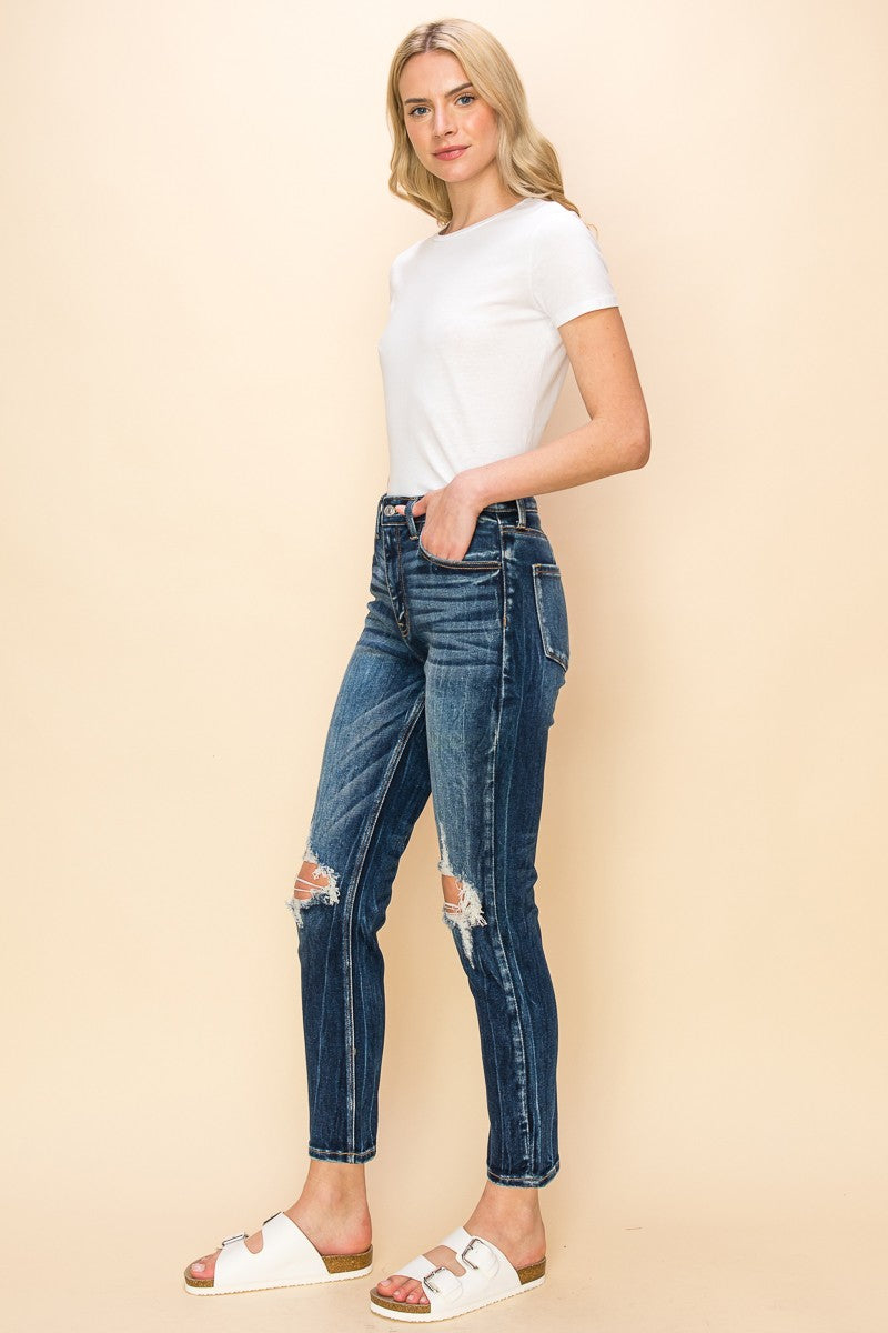 Ruby High Rise Stretch Ankle Cigarette Jeans