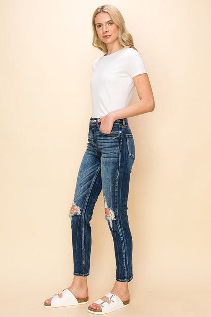 Ruby High Rise Stretch Ankle Cigarette Jeans