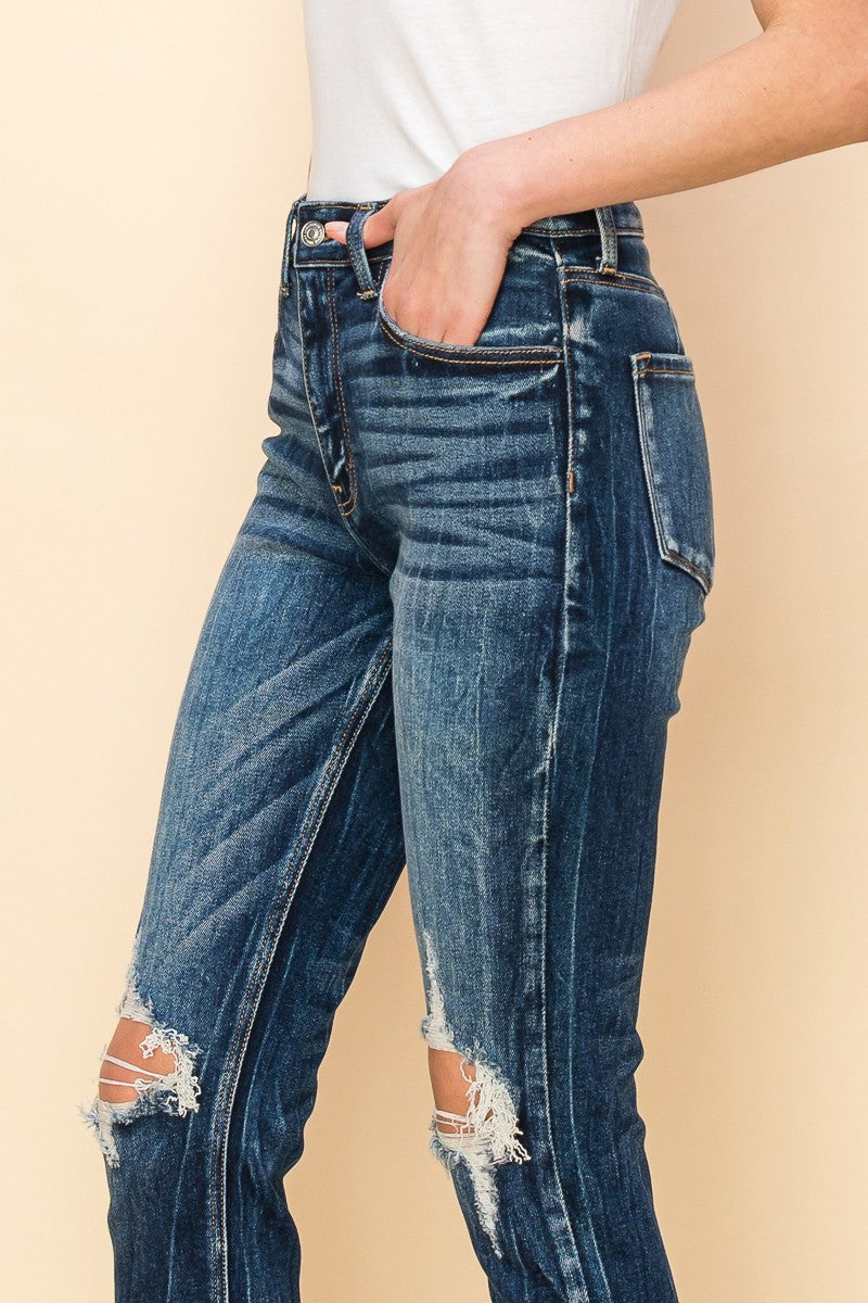 Ruby High Rise Stretch Ankle Cigarette Jeans