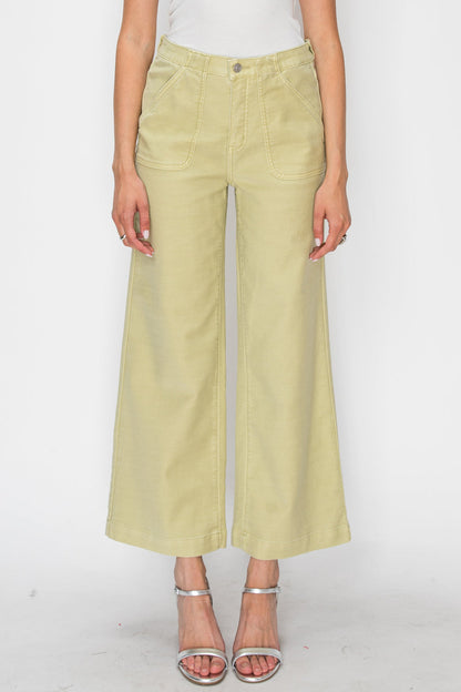 HIGH RISE WIDE LEG SAGE JEANS