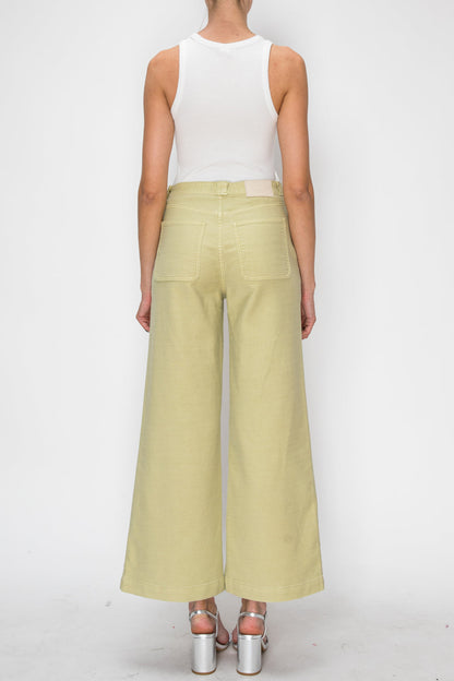 HIGH RISE WIDE LEG SAGE JEANS