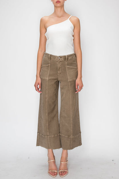 HIGH RISE SLIM CROP PALAZZO