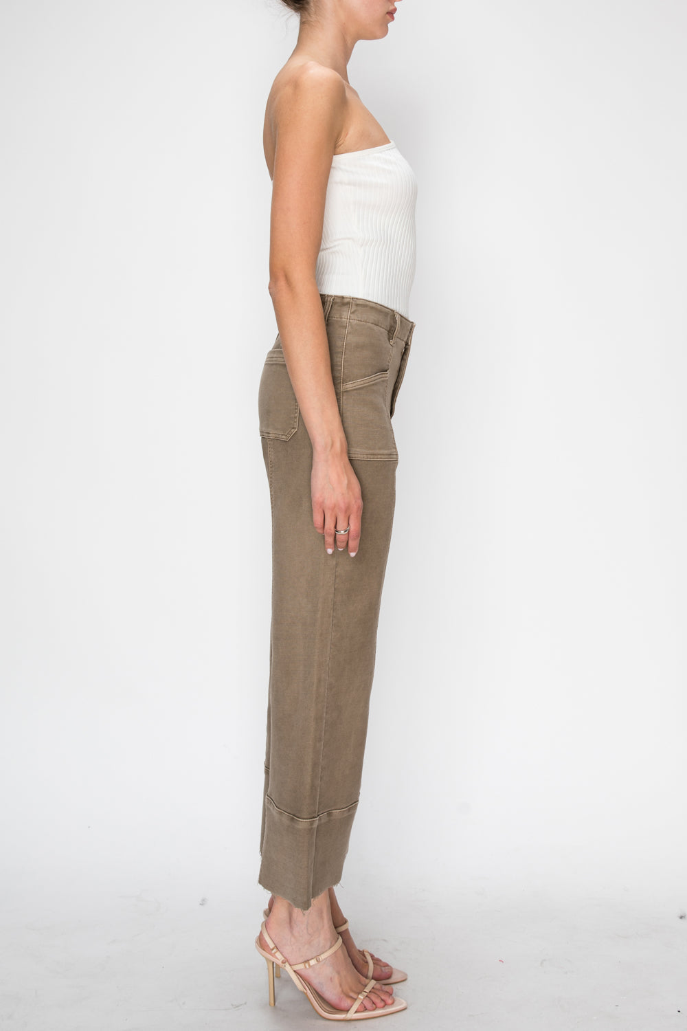 HIGH RISE SLIM CROP PALAZZO