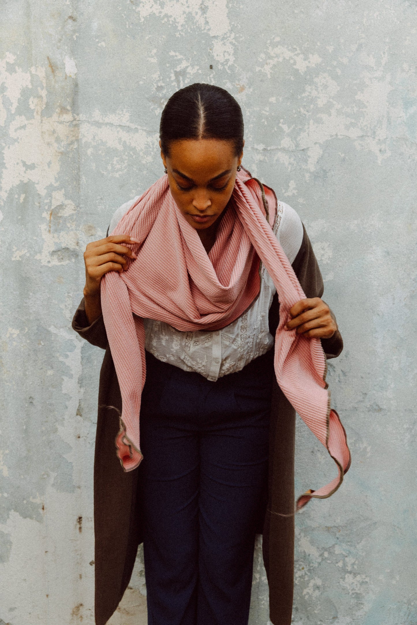Dusty Rose DNA Scarf