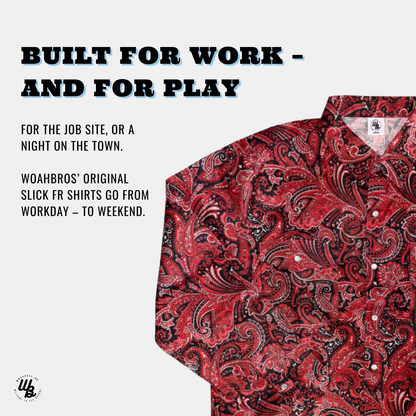 WoahBros Red Paisley FR