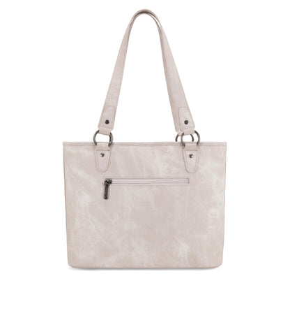 Wrangler "W" Stitch Water Repellent Denim Pocket Zippered Tote Bag