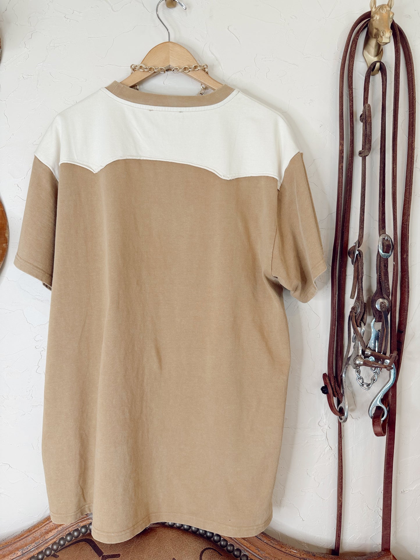 The Wild West Rodeo Embroidered T-Shirt Dress