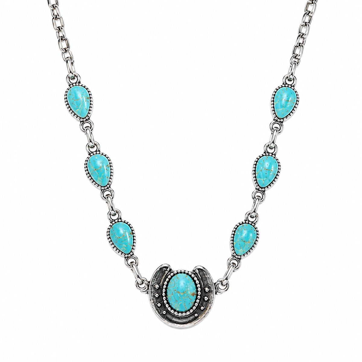 Gem Illusions™ Horse Shoe Love Necklace