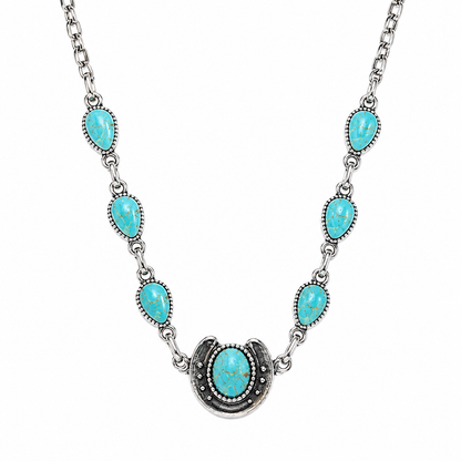 Gem Illusions™ Horse Shoe Love Necklace