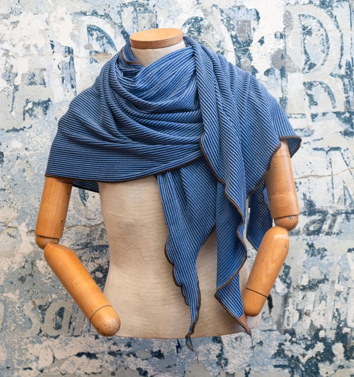 Blue DNA Scarf