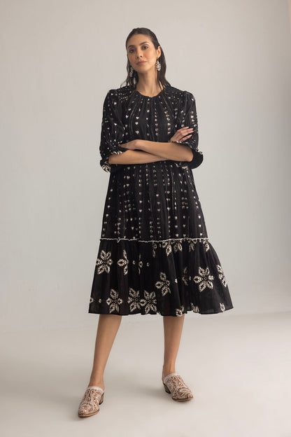 Gypsy Heart Dress in Midnight Ink