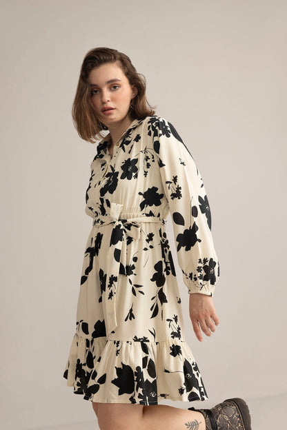 Vow & Vine Midi Dress in Ivory Dusk