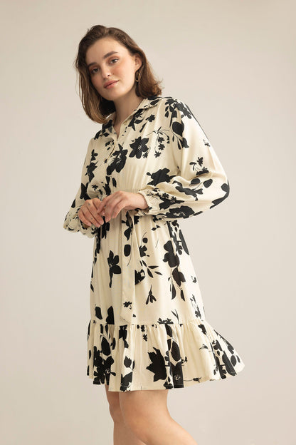 Vow & Vine Midi Dress in Ivory Dusk