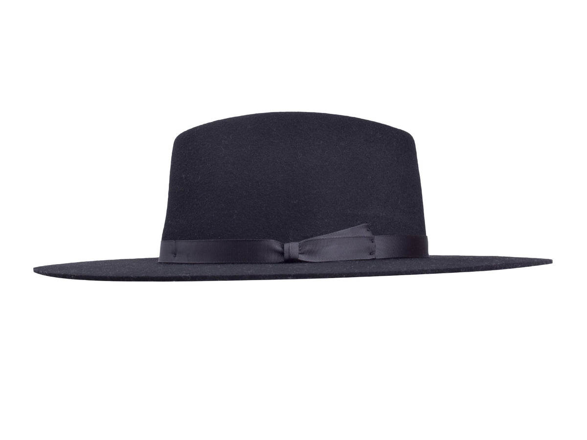 Wool Felt Flat Brim Hat Trendly Giza