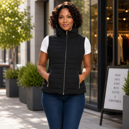 PuffTech Vest - Women's High Collar Quilted Vest