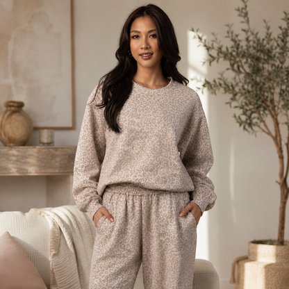 Blush Leopard Sweatshirt