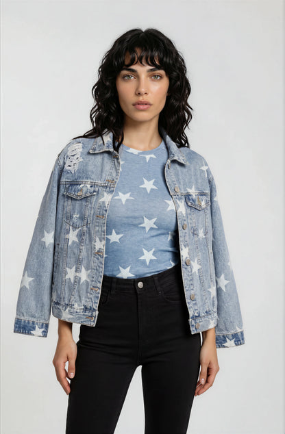 Washed Star Denim Jacket