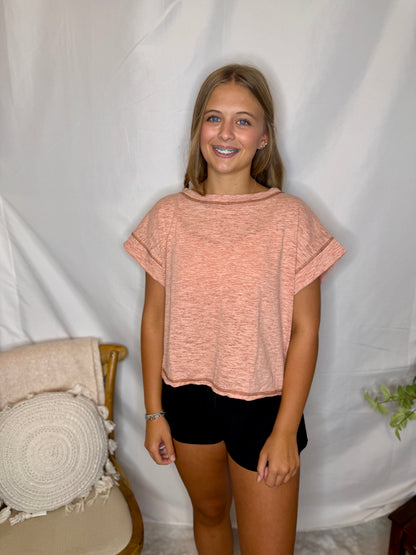 Gameday Open Back Top- Orange
