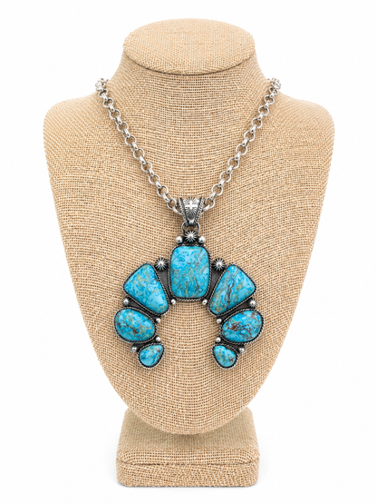 Gem Illusions Turquoise Naja Statement Necklace