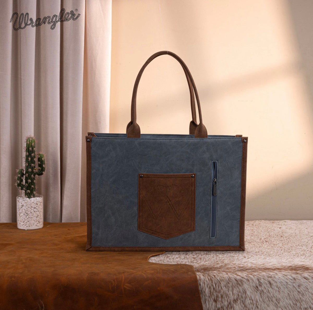 Wrangler Buckle Concealed Carry Large Tote