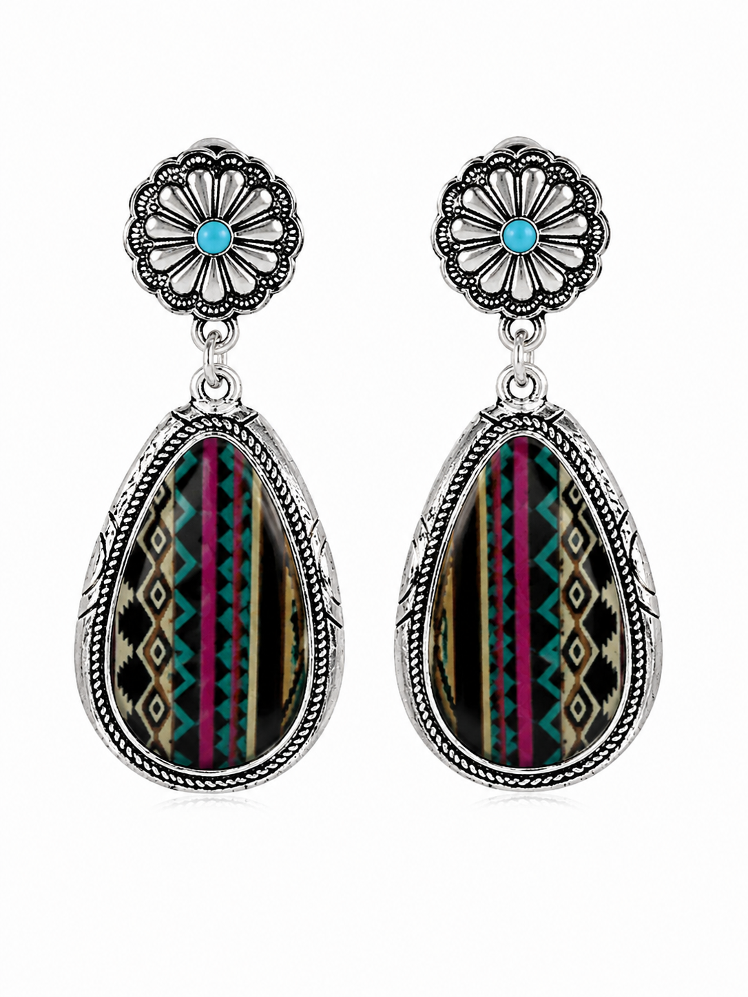 Gem Illusions™ Aztec Harmony Earrings