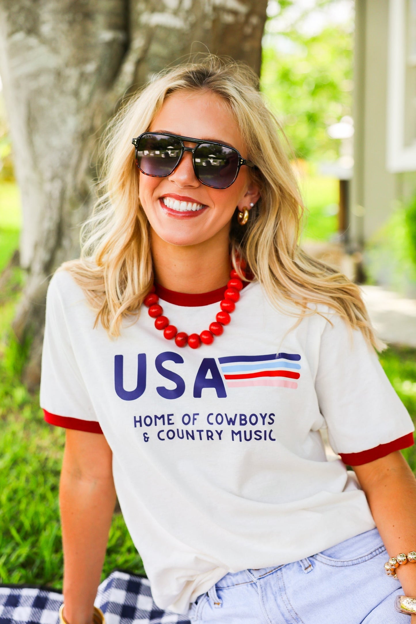 USA HOME OF THE COWBOYS TEE