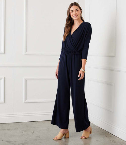 Petite Size Travel Jersey Jumpsuit