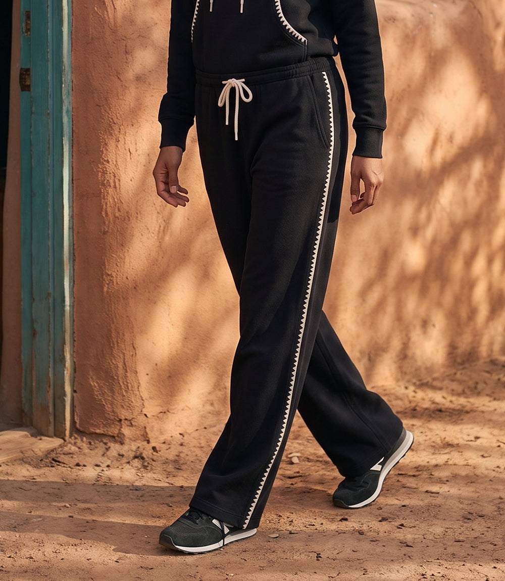 Petite Size Edge Stitch Drawstring Sweatpants