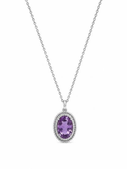 Lavender Radiance Pendant Necklace