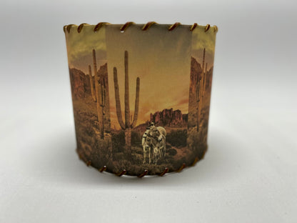 Desert Burros Lampshade 11-inch Medium