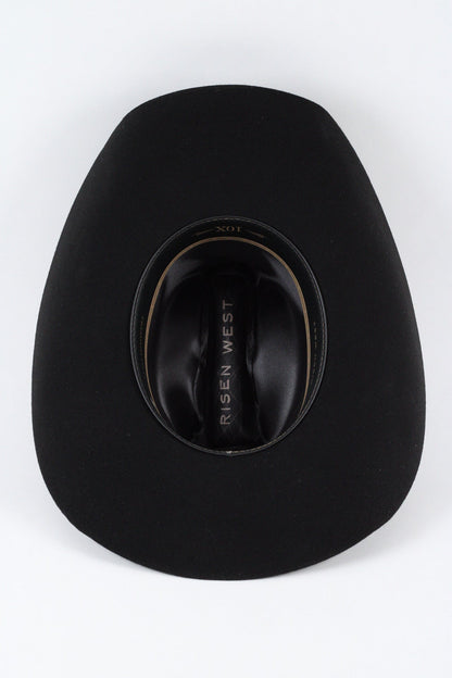 Wren Merino Wool Cowboy Hat - Black