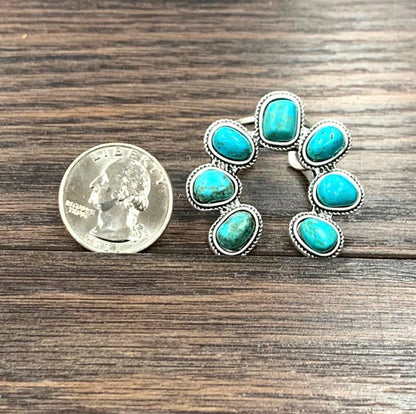 Faux Turquoise Squash Ring