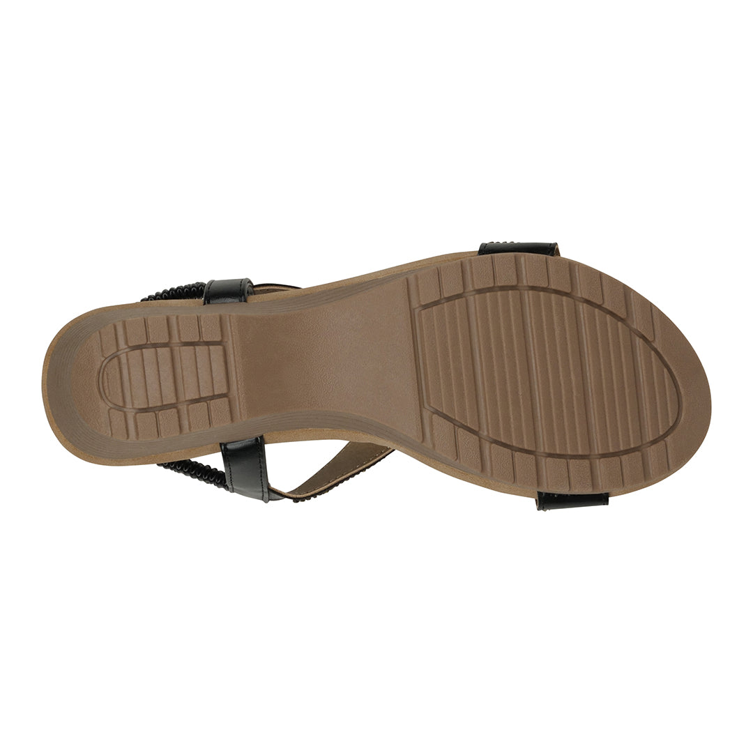 Celestia Natural Cut Out Slingback Wedge Sandals