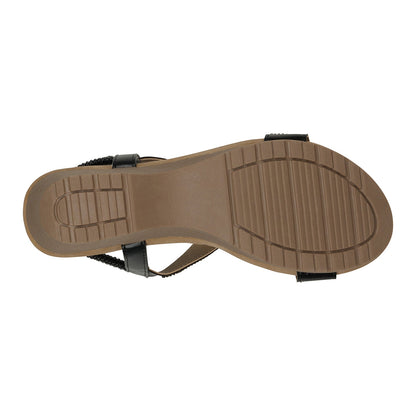 Celestia Natural Cut Out Slingback Wedge Sandals