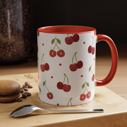 Cherry Berry Cozy Cottage Style Coffee Mug