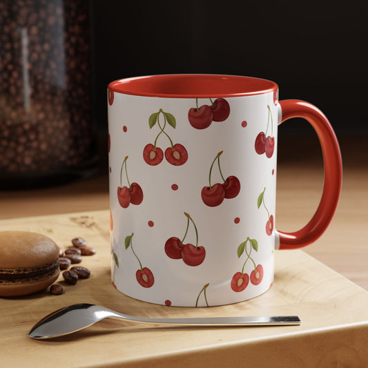 Cherry Berry Cozy Cottage Style Coffee Mug