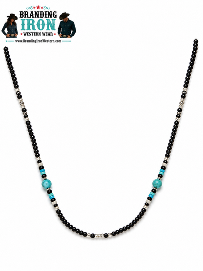 Black Creek Beaded Necklace | Unisex Western Jewelry